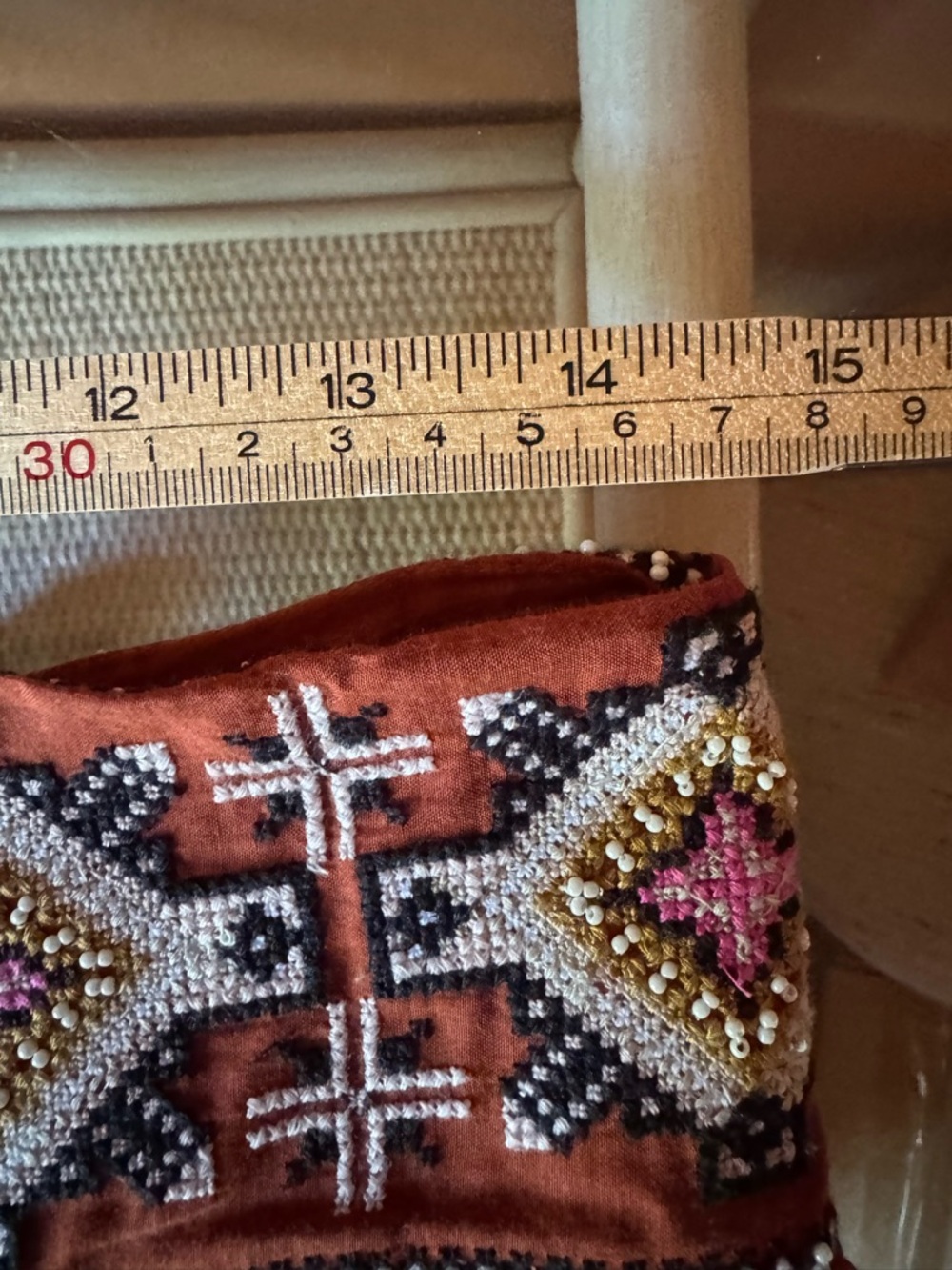 Anthropologie Embroidered Maxi Skirt S Boho Tiered Cotton Festival - Picture 9 of 10